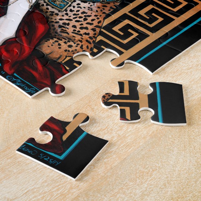 Puzzle de prêtresse de quetzal de Zyanya Toltec (Côté)