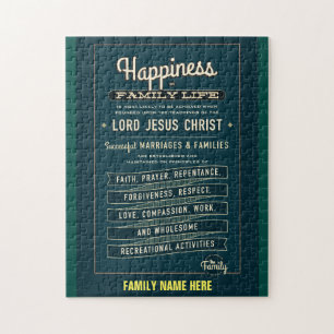 Puzzle de proclamation de famille de LDS.