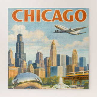 Puzzle de publicité vintage de Chicago