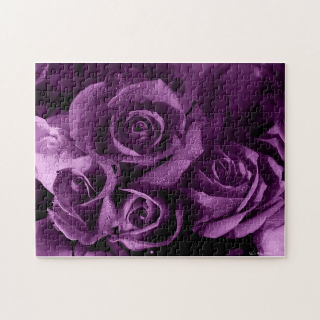 Puzzle de rose de pourpre (Horizontal)