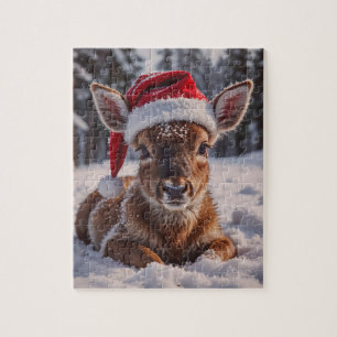 Puzzle de Santa Hat Deer
