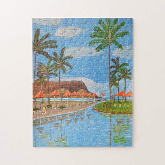 Puzzle de scène tropicale (Vertical)