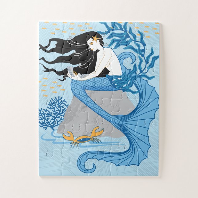 Puzzle de sirène pour enfants 11x14 pour enfants a (Vertical)