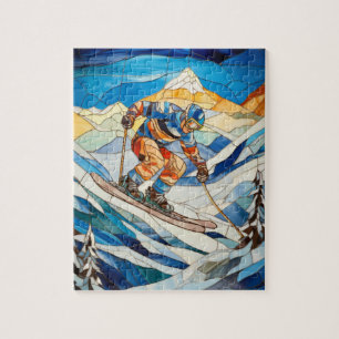 Puzzle de ski de descente