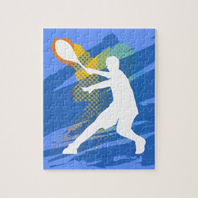 Puzzle de tennis - cadeau pour enfants pour les jo (Vertical)