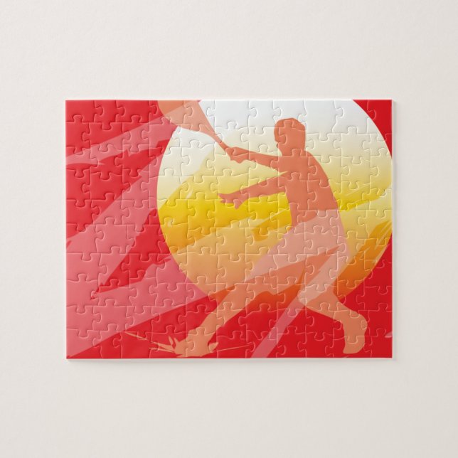 Puzzle de tennis personnalisé pour enfants (Horizontal)