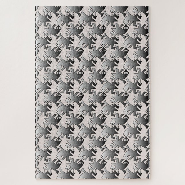 puzzle de tessellation de grenouille (Vertical)