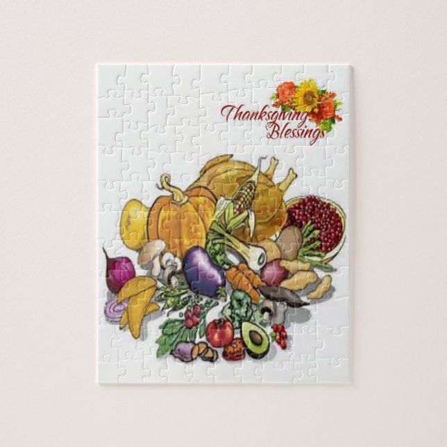 Puzzle de Thanksgiving (Vertical)