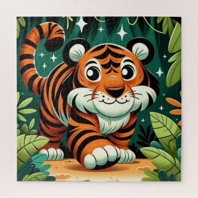 Puzzle de tigre furtif (Vertical)