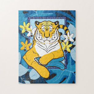 Puzzle de tigres 11x14 pour les personnes aveugles