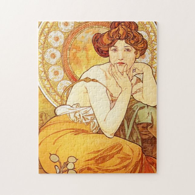 Puzzle de topaze d'Alphonse Mucha (Vertical)