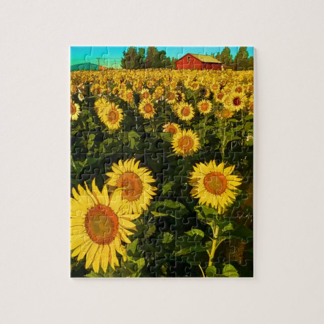 Puzzle de tournesol par Francoise (Vertical)