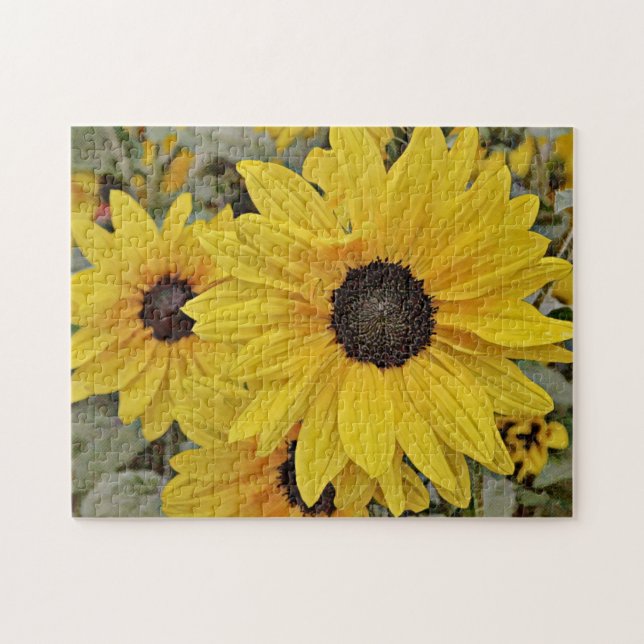 Puzzle de tournesols jaunes (Horizontal)