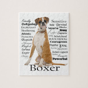 Puzzle de traits de boxeur