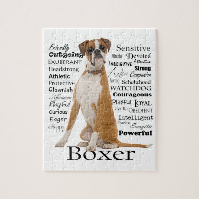 Puzzle de traits de boxeur (Vertical)