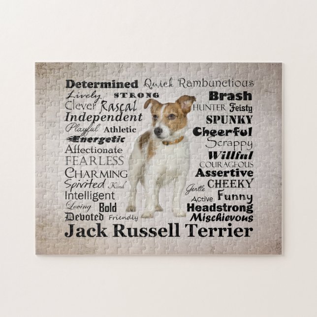 Puzzle de traits de Jack Russell (Horizontal)