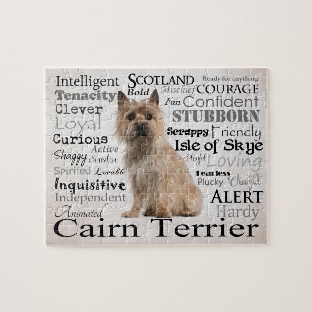 Puzzle de traits de Terrier de cairn (Horizontal)