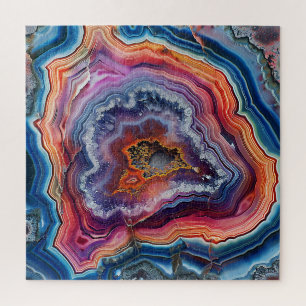 Puzzle de tranche d'agate