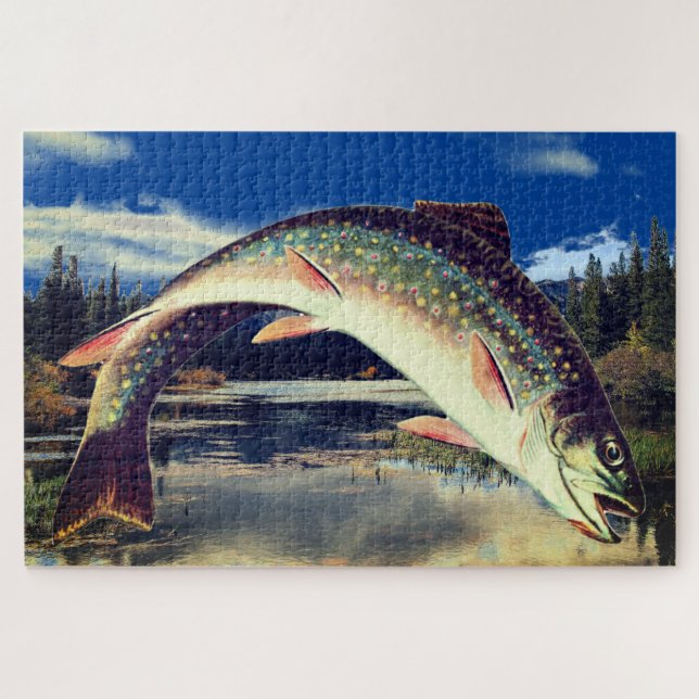 Puzzle de truite du lac des Poissons (Horizontal)