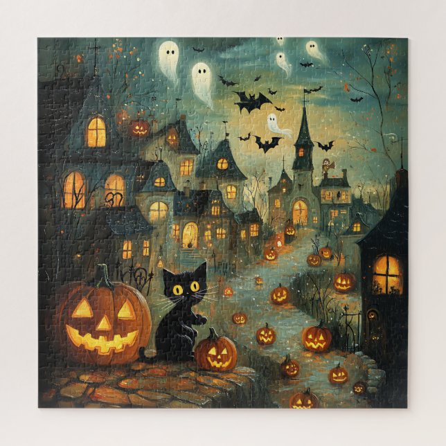 Puzzle de Village fantôme (Vertical)