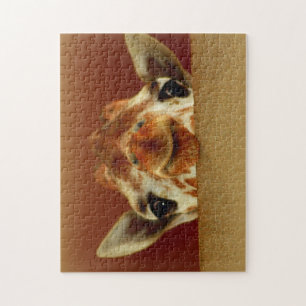 Puzzle de visage de girafe