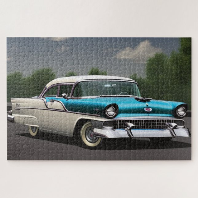 Puzzle de voiture classique 1955 (Horizontal)