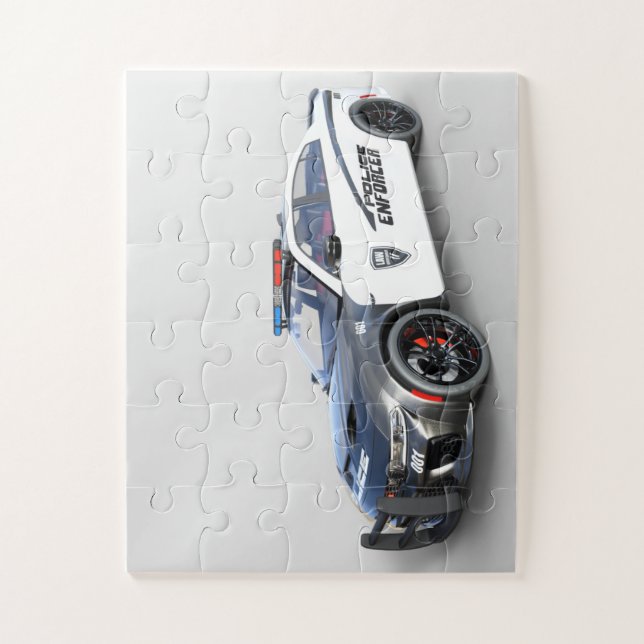 Puzzle de voiture de la police enfants (Vertical)