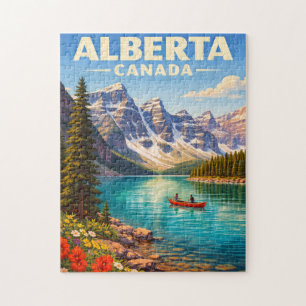 Puzzle de voyage des Rocheuses canadiennes en Albe