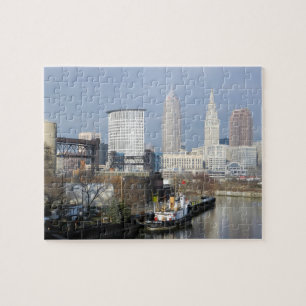Puzzle de vue de rivière de Cleveland OH (avec le