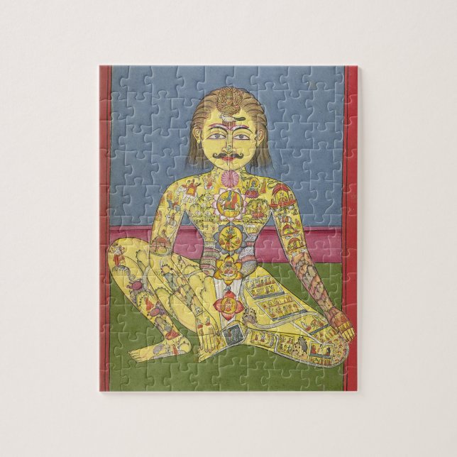 Puzzle de yoga d'énergie (Vertical)