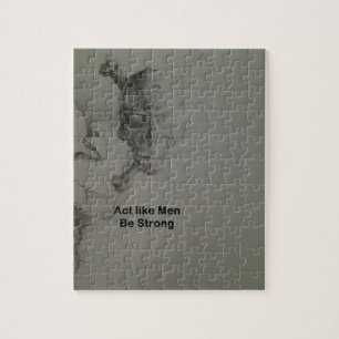 Puzzle Déclaration audacieuse : Agissez Comme Des Hommes,