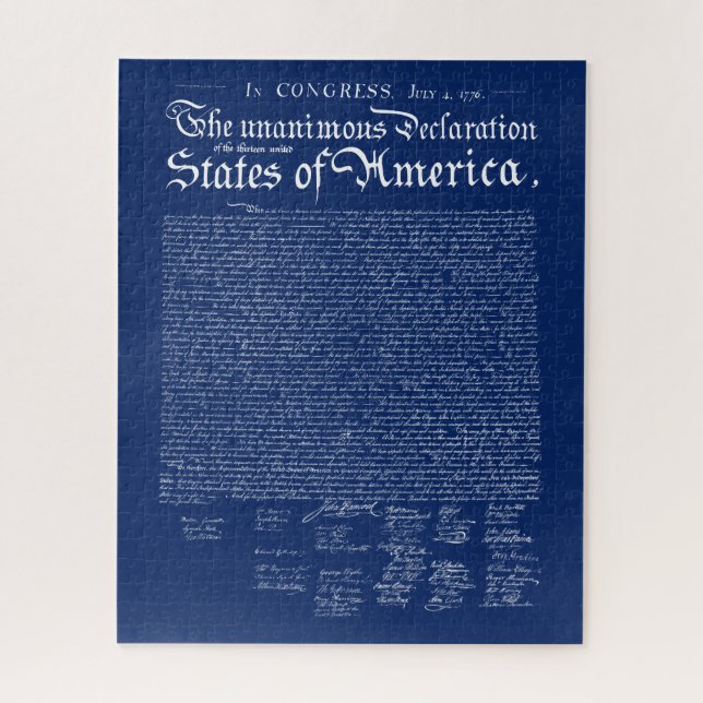 Puzzle Déclaration d'indépendance des États-Unis (Vertical)