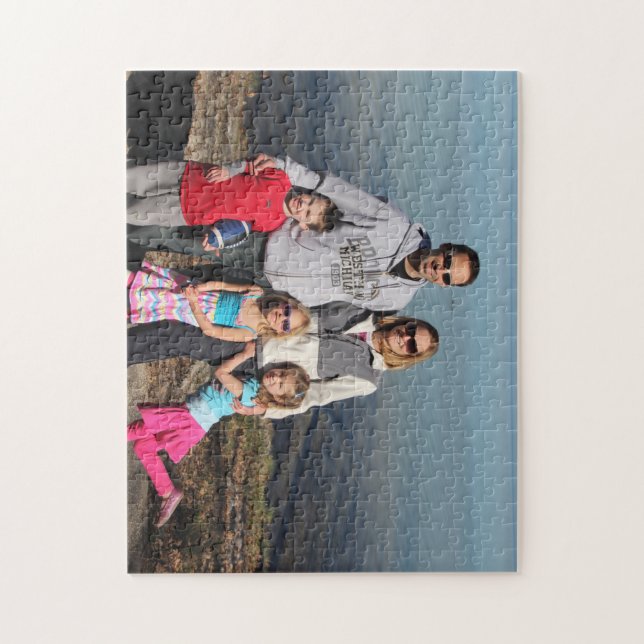 Puzzle Déconcertez avec Chris, Sue et enfants au lac (Vertical)