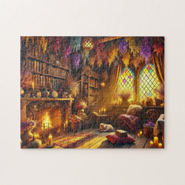 Puzzle Décor de bibliothèque Cottagecore Coin de lecture