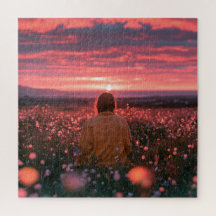 Décor esthétique romantique Horizon Coucher de sol