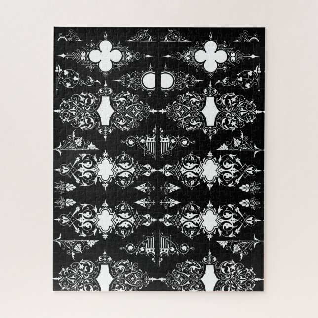 Puzzle Décor gothique antique orné livre standard (Vertical)