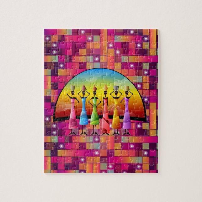Puzzle décoratif africain (Vertical)