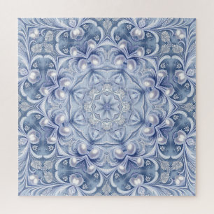 Puzzle décoratif bleu