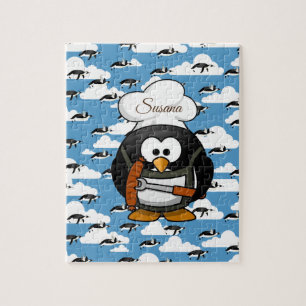 Puzzle décoratif en pingouin