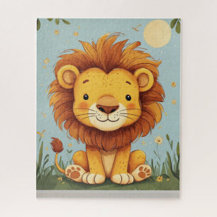 Puzzle Décoration murale pour enfants de lion de dessin a
