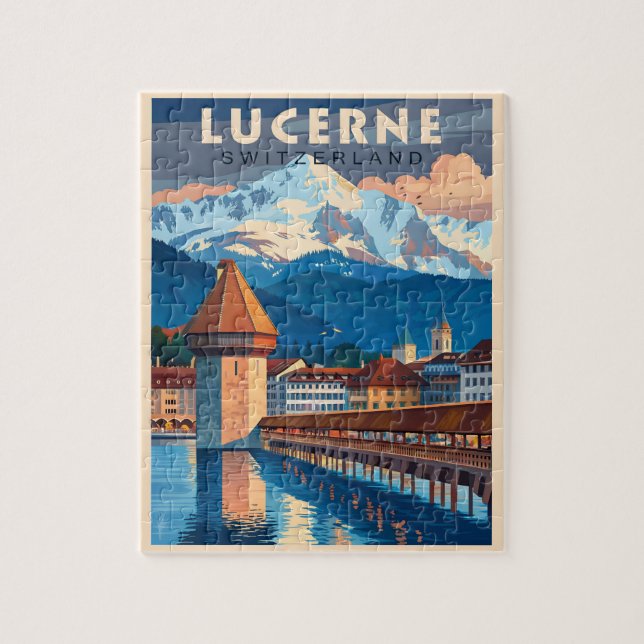 Puzzle Découvrez le charme de Lucerne (Vertical)