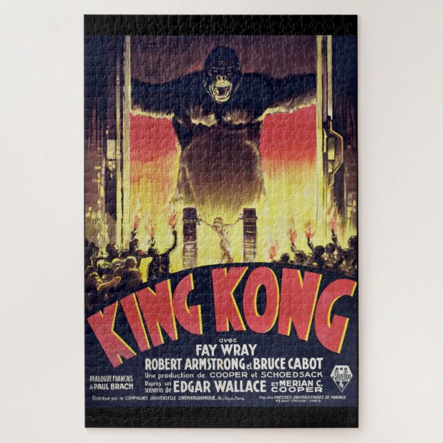 Puzzle Défi Casse-tête King Kong Style Vintage  (Vertical)
