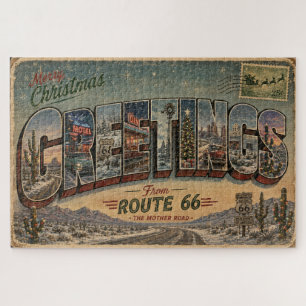 Puzzle Défi de road trip de Noël sur la route 66
