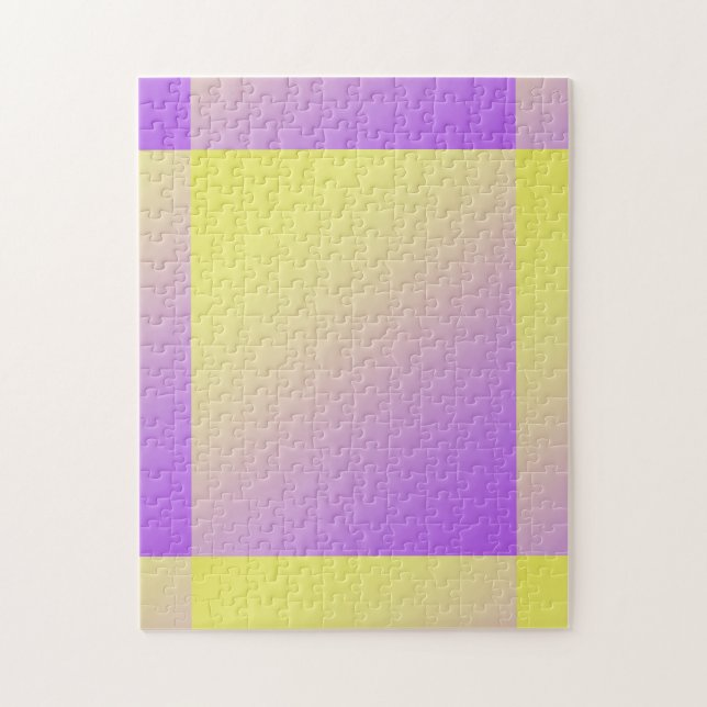Puzzle Dégradé Abstrait Jaune à Violet (Vertical)