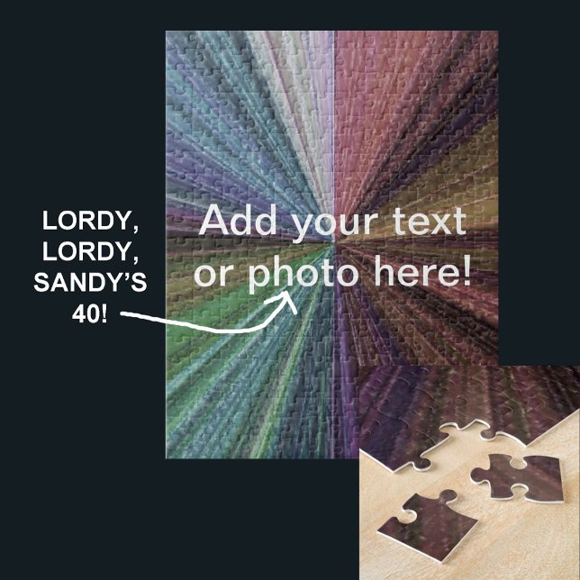 Puzzle Dégradé circulaire Terre arc-en-ciel (Circular Gradient Earthy Rainbow Jigsaw Puzzle)