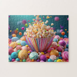 Puzzle Délice de Popcorn Éclat de Bonbon