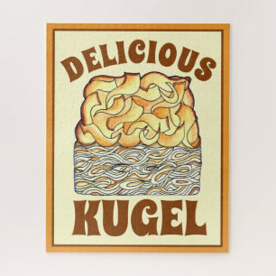 Puzzle Délicieux Kugel Juive Oeuf Noodle Casserole