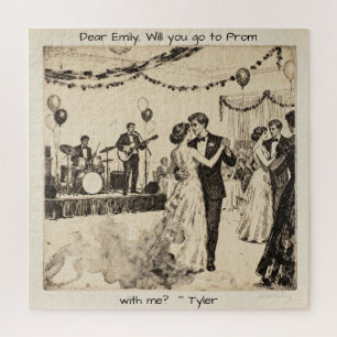 Puzzle Demande pour le bal   Vas-tu aller au bal avec moi