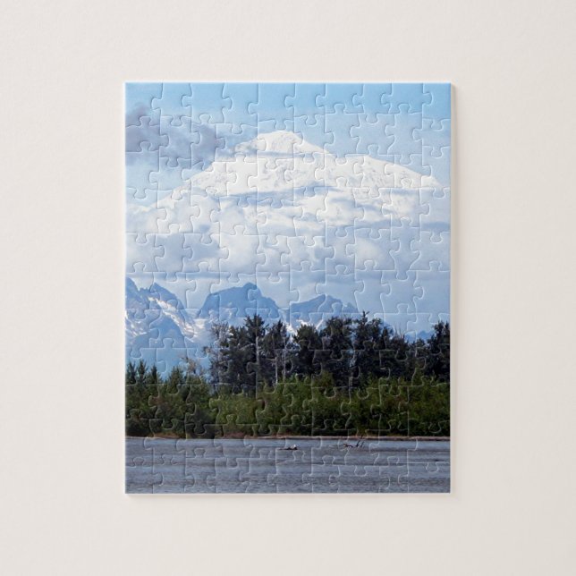 Puzzle Denali, Mt McKinley, de la rivière, Alaska, États- (Vertical)