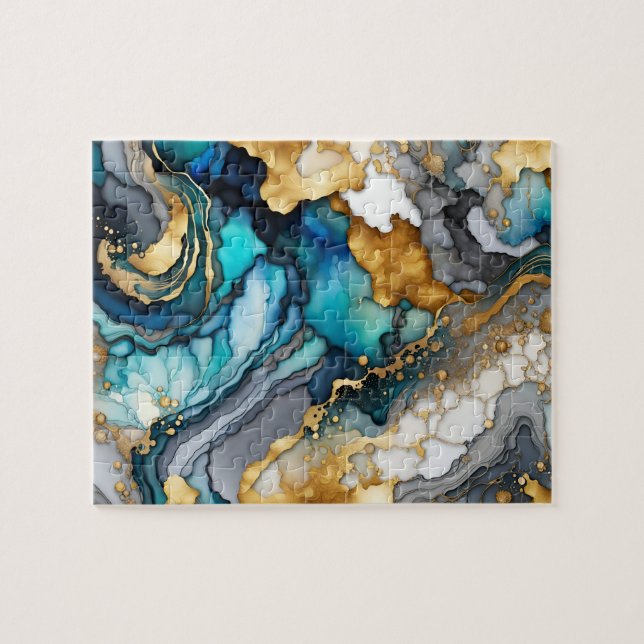 Puzzle d'encre d'alcool (Horizontal)